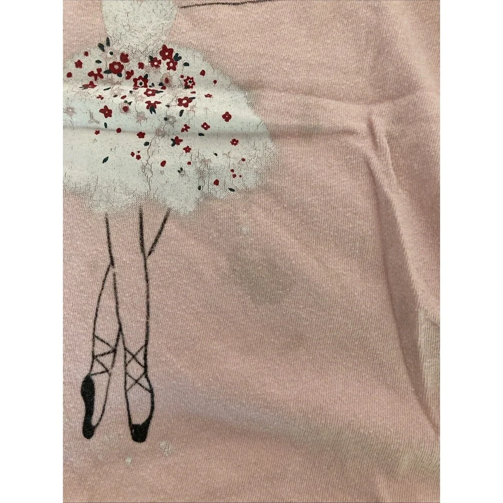 4T Old Navy girl clothes - 1 piece long sleeved shirt | pink ballerina theme
